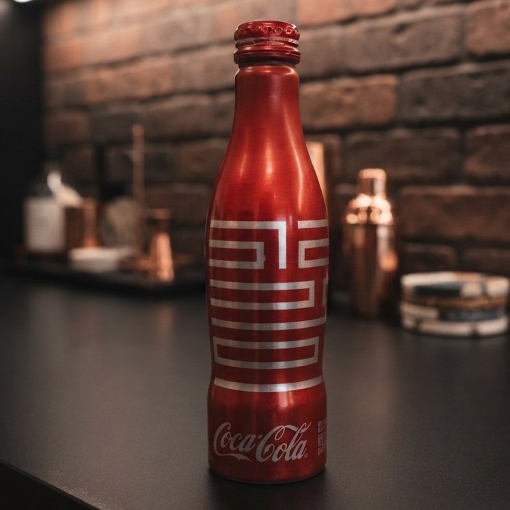 Coca-Cola 2008 WE8 Limited Edition Aluminum Bottle Hua Chino Perseverance Red